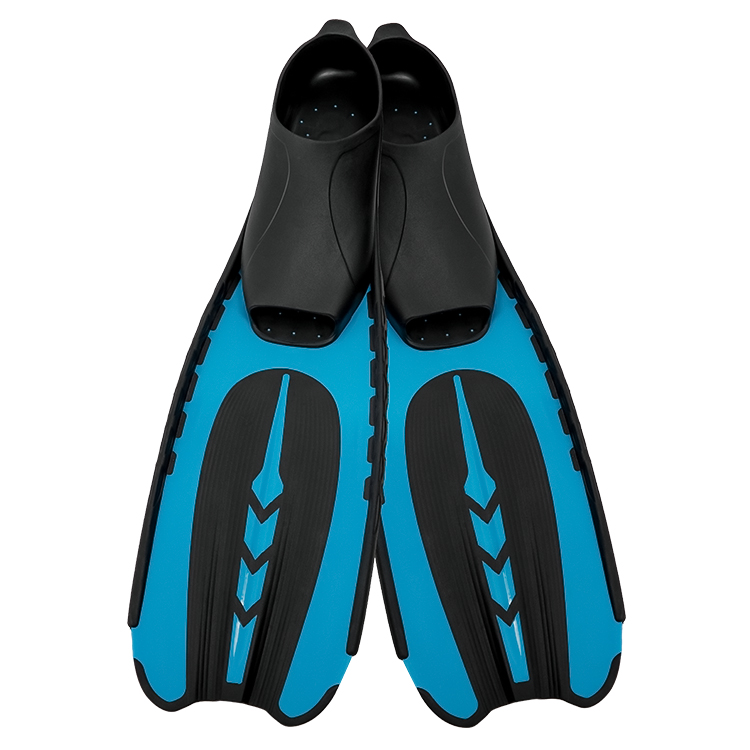 Customized Adult Full Foot Pocket Fins with the Open Toe and Well-balanced