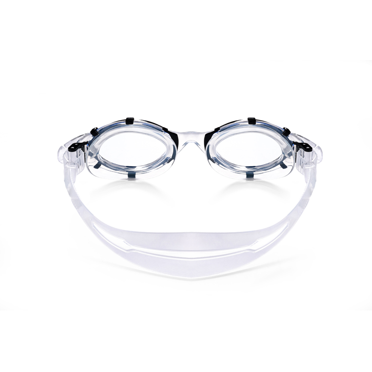 Top Quality Manufacturer Reanson Custom Made PC One-Piece Swimming Goggles with the Waterproof Wide Vision